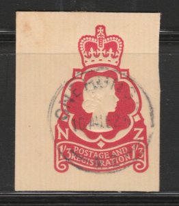 NEW ZEALAND Postal Stationery Cut Out A17P25F22212-