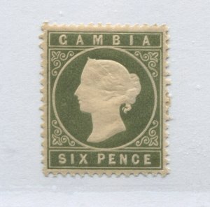 Gambia QV 1893 6d mint o.g. hinged