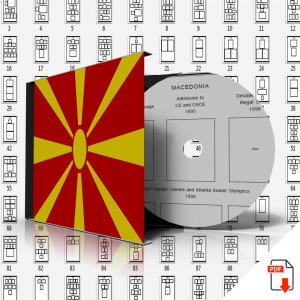 MACEDONIA STAMP ALBUM PAGES 1992-2011 (112 PDF digital pages)