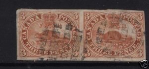 Canada #4iii VF Used Pair **With Certifficate**