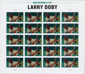 2012 45c Larry Doby, Major League Baseball All-Stars Scott 4695 Mint Sheet of 20