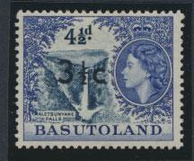 Basutoland  SG 62   Mint  Hinged  - Opt surcharge  Type I 