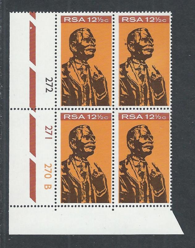 SOUTH AFRICA SC# 350 CONTROL B/4 F/MNH 1968 