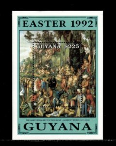 Guyana 1992 - Easter - Souvenir Sheet Stamp - Scott #2567 - MNH