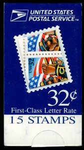 US #3153 BK268 MAKE-SHIFT BOOKLET, Stars an Strips, VF/XF mint never hinged, ...