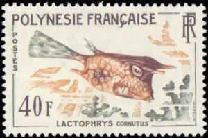 French Polynesia #199-202, Complete Set(4), 1962, Fish, Hinged