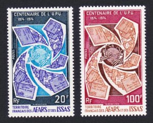 Afar and Issa Universal Postal Union 2v 1974 MNH SC#374-375 SG#616-617