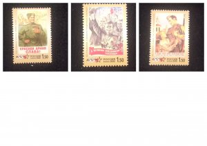 O) 2000 RUSSIA, WAR EFFORT POSTERS, END OF WORLD WAR II, MNH