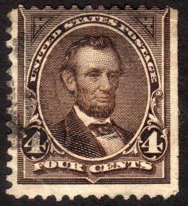 1894, US 4c, Lincoln, Used, Sc 254