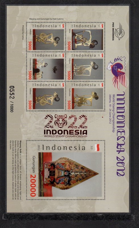 INDONESIA INDONESIE STAMP PACK 2022 WORLD STAMP CHAMPIONSHIP (OVERPRINT)