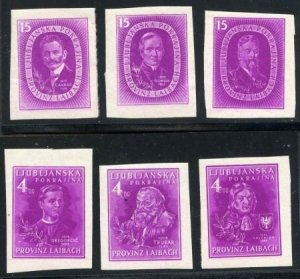 Laibach IB - VIB VF - XF LH - NH Purple Set (300.00~$335.00)