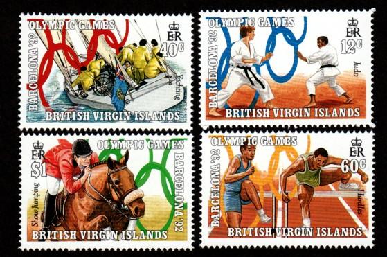 British Virgin Islands 683-686 Mint NH MNH Barcelona 92!