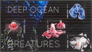 Sierra Leone 2011 Marine Life Deep Ocean Creatures Fishes Octopus Sheet MNH