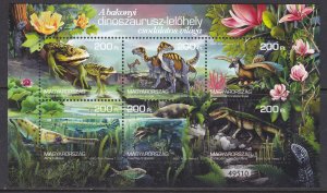 Hungary, Fauna, Dinosaurs, The World of the Bakony Dinasaurs II MNH / 2020