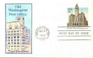 #UX99 Old Washington Post Office KMC FDC