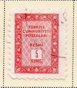 Turkey 1960 Early Issue Fine Used 5k. 086038