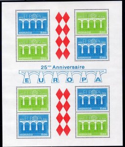 EUROPA CEPT 1984 - Monaco - The 25th Anniversary of CEPT - MNH Souvenir Sheet