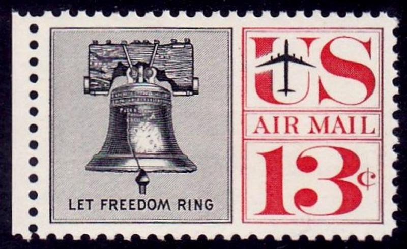 C62 Airmail 13 cent Let Freedom Ring MNH L2