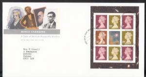 GB - 1999 World Changers (booklet pane) (FDC)