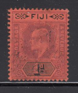 Fiji 1904-12 used Scott #71 1p Edward VII