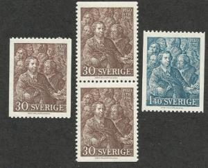 Sweden  Scott  594-596  MNH  Complete