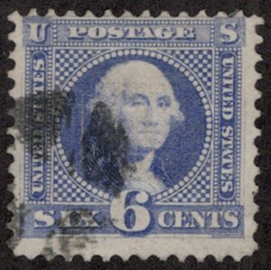 USA #115 F/VF, fainter cancel, fresh stamp, Choice! Retails $225