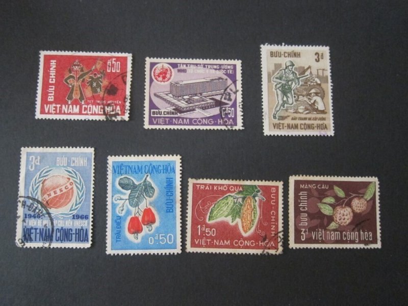 Vietnam 1966 Sc 283,292,6,9,301-3 Fu
