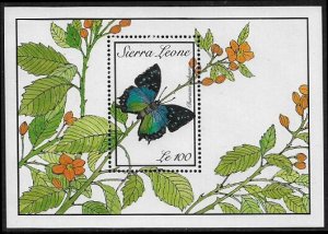 Sierra Leone #1096  S/S  Butterfly  1989  MNH