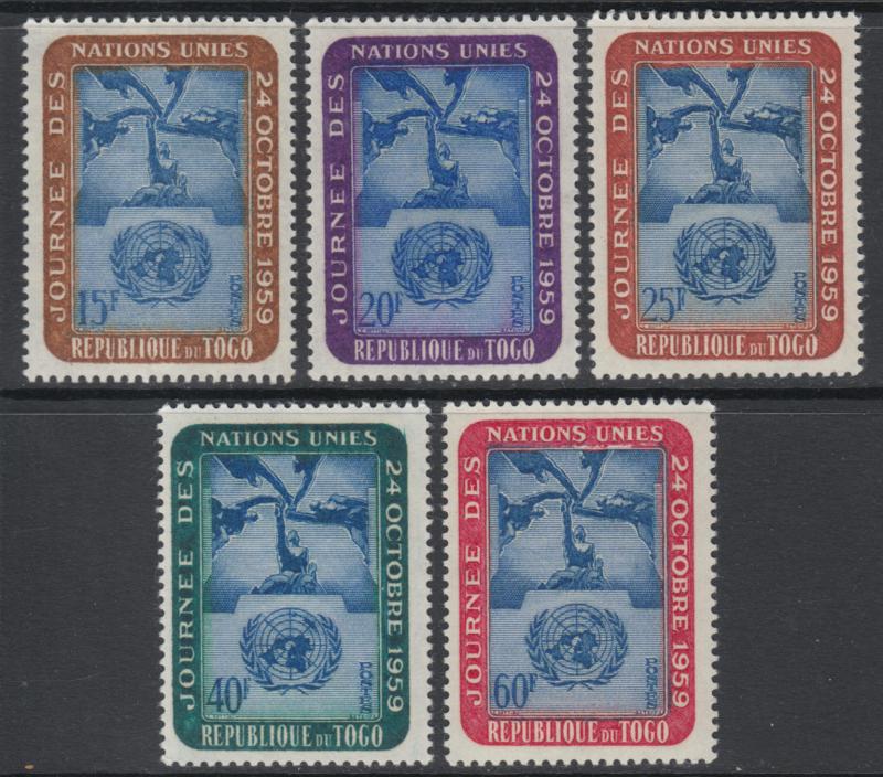 XG-I959 TOGO IND - United Nations, 1959 Day, 24Th October MNH Set