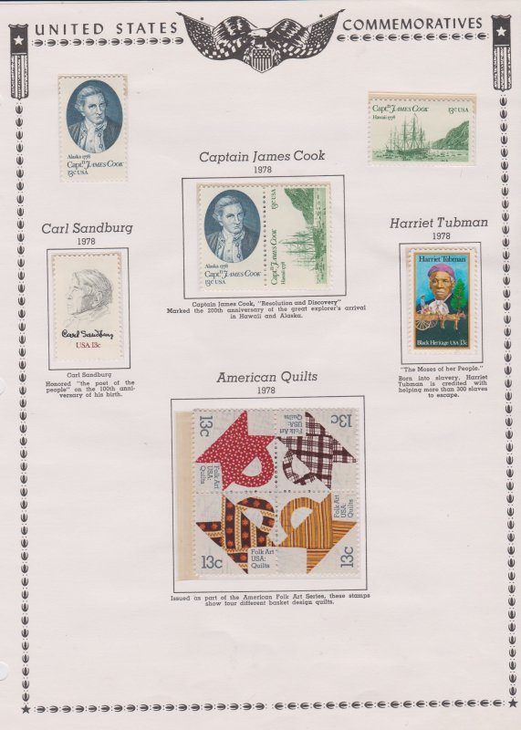 Americas U.S. Postal Stamps,  #1731/1758 Range from/to