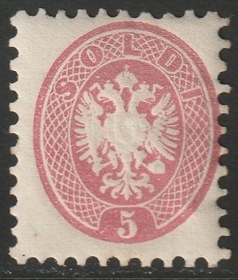 Lombardy Venetia 1864 Sc 22 MH*