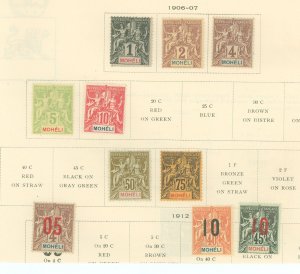 Moheli #1/21 Unused Single