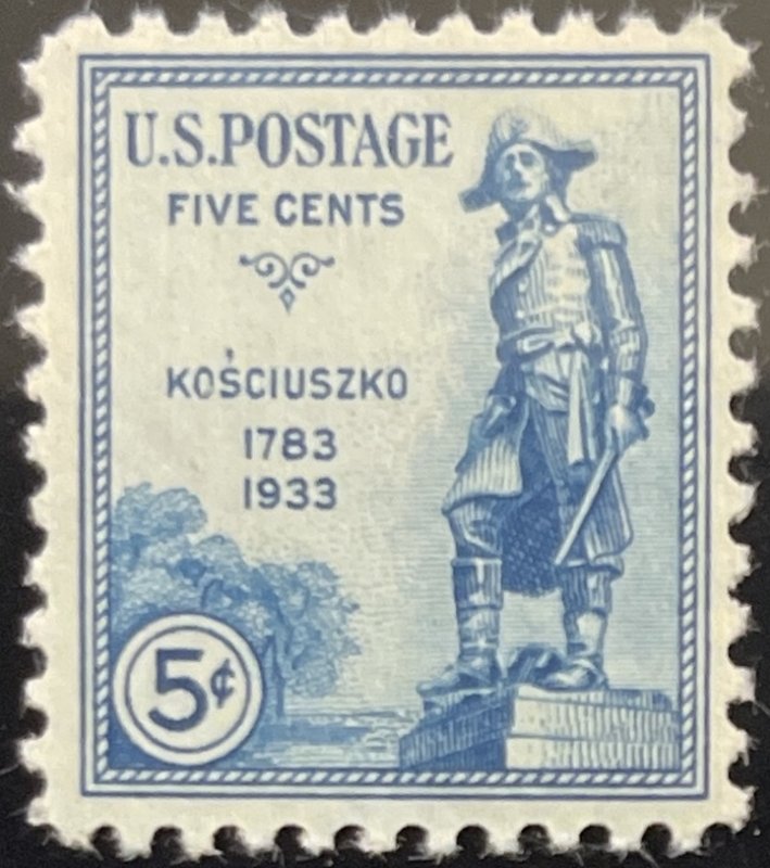 Scott #734 1934 5¢ General Tadeusz Kosciuszko MNH OG