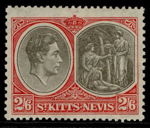 ST KITTS-NEVIS GV SG76, 2s 6d black & scarlet, M MINT. Cat £32. 