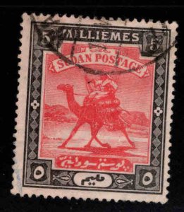 SUDAN Scott 22 Used  Camel mail stamp