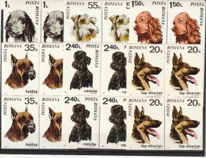 Romania STAMPS 1971 DOG BREEDS MNH block POST