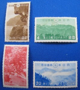 JAPAN 1941 - SCOTT # 322-325   COMPLETE SET    MH