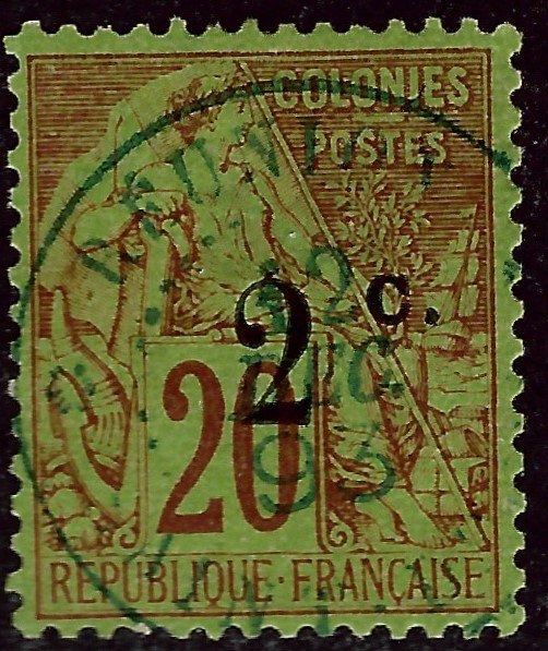 Reunion Sc #55 Used F-VF hr SCV$21...French Colonies are Hot!