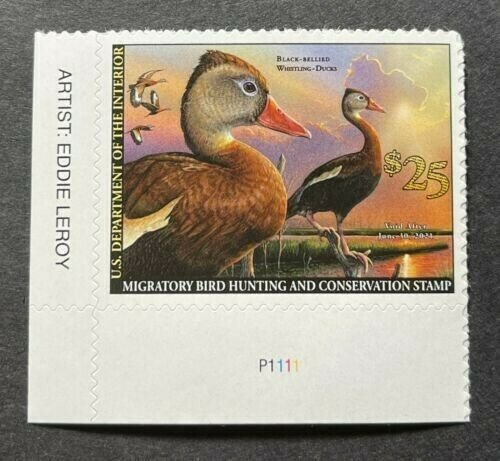 Mac's Scott #RW87 2020 - US Federal Duck Plate Single Stamp Mint OGNH Free Mount