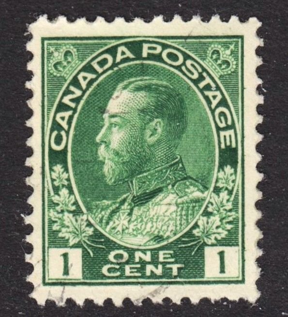 Canada Scott 104 F to VF used. Very light cancel.  FREE...