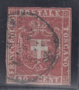 ITALY - TOSCANA 1860 - n.21 - 40 cent. carminio cv 780$
