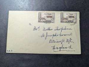 1950 British Sarawak Cover Mukah to Patricroft MC England