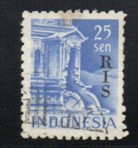 Indonesia Scott 346 Used RIS overprinted stamp