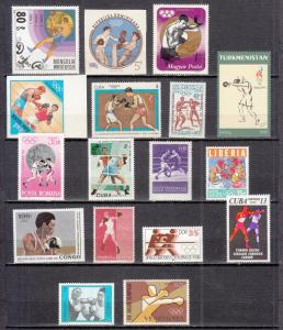 Boxing - small stamp collection - MNH