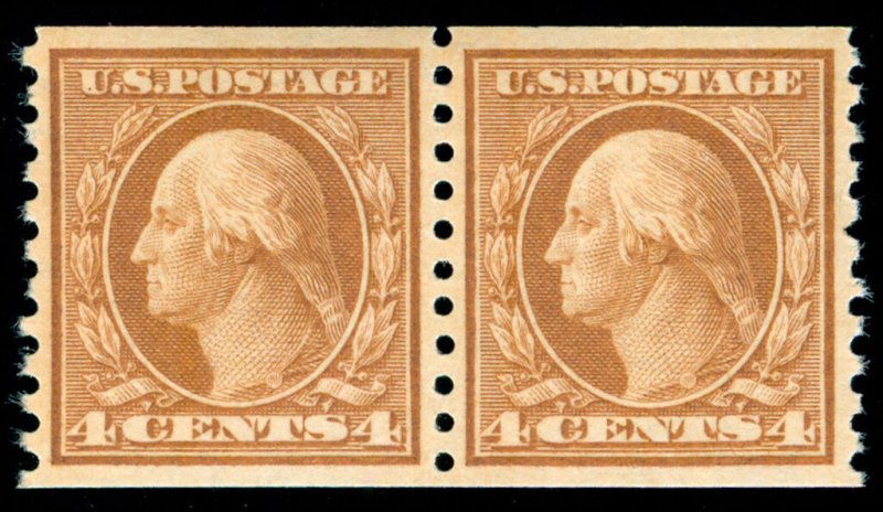 MOMEN: US STAMPS #495 PAIR MINT OG NH SUP