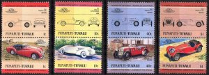 Funafuti Tuvalu 1984 Cars (I) set 8 MNH