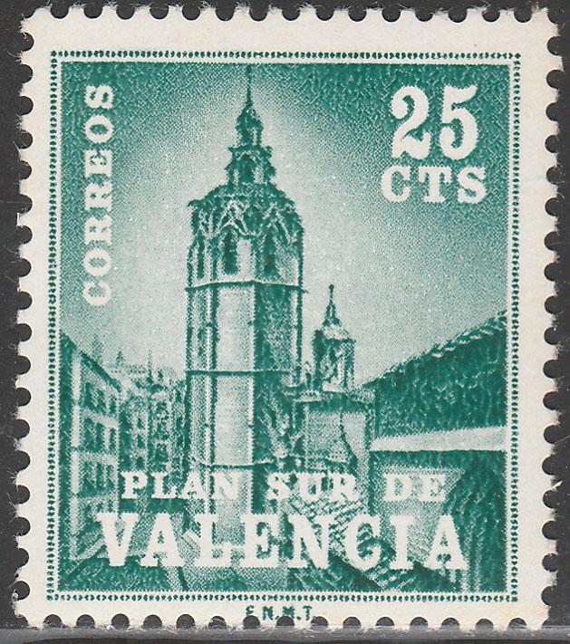 SPAIN-VALENCIA 4, (EDIFIL), POSTAL TAX. MINT, NH. F-VF. (301)