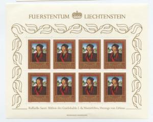 Liechtenstein, 1985 Paintings, Miniature Sheets, complete MNH set  no faults, 