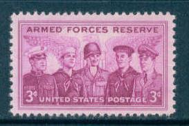 1067 3c Armed Reserves Fine MNH