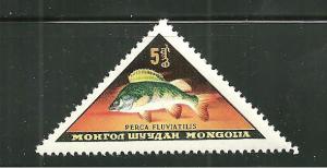 Mongolia 308 MNH River Perch